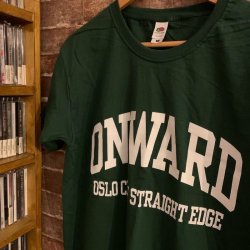 画像2: [XLサイズのみ] ONWARD - Oslo City Straight Edge Tシャツ(緑) [Tシャツ]