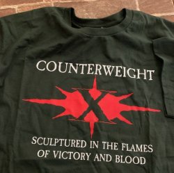 画像4: [Lサイズのみ] COUNTERWEIGHT - The Flames Of Victory Tシャツ(黒 / Ltd.フォレストグリーン) [Tシャツ]
