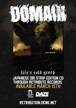 画像2: DOMAIN - Life's Cold Grasp [CD]