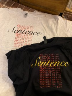 画像2: [アッシュXXLサイズラス1] SENTENCE - Dominion On Evil Tシャツ (アッシュグレー) [Tシャツ]