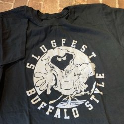 画像1: [Mサイズラス1] SLUGFEST - Buffalo Style Tシャツ (黒) [Tシャツ]