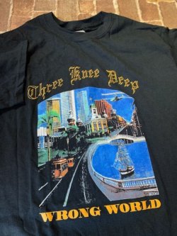 画像2: [Mサイズラス1] THREE KNEE DEEP - Wrong World Tシャツ [Tシャツ]