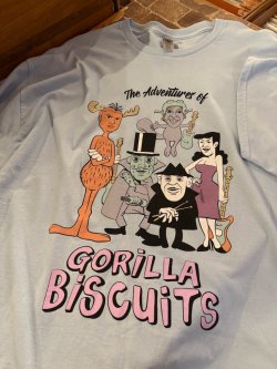 画像2: GORILLA BISCUITS - The Adventures of... Ltd Tシャツ (Light Blue) [Tシャツ]