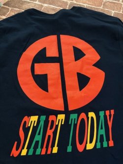 画像3: [XLサイズのみ] GORILLA BISCUITS - Start Today Long Sleeve Tシャツ (紺) [Tシャツ]