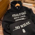 RETRIBUTE RECORDS - Straight Edge is... (黒) [パーカー / Tシャツ]