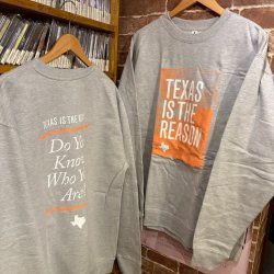 画像1: [XLサイズラス1] TEXAS IS THE REASON - Logo Crew Sweat (グレー) [トレーナー]