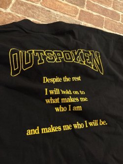 画像4: [XLサイズラス1] OUTSPOKEN - Despite The Rest Tシャツ (黒) [Tシャツ]