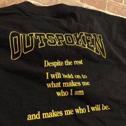 画像2: [XLサイズラス1] OUTSPOKEN - Despite The Rest Tシャツ (黒) [Tシャツ]