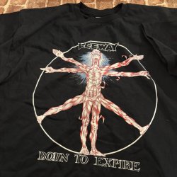 画像1: LEEWAY - Born To Expire Tシャツ(黒) [Tシャツ]