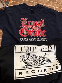 画像2: LOYAL TO THE GRAVE - One Six Eight Tシャツ (紺/黒) [Tシャツ]