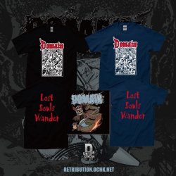 画像1: [先行予約商品] DOMAIN - Philosophy Of The Blade + Lost Souls Wander Tシャツコンボ (黒 / 紺) [CD+Tシャツ / Tシャツ] 