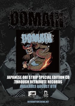 画像3: [先行予約商品] DOMAIN - Philosophy Of The Blade + Lost Souls Wander Tシャツコンボ (黒 / 紺) [CD+Tシャツ / Tシャツ] 