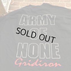 画像2: GRIDIRON - Army Of None Tシャツ (黒) [Tシャツ / CD+Tシャツ]