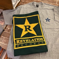 画像1: REVELATION RECORDS - Ltd. Logo Pocket Tシャツ(Light Steel/Deep Forest) [Tシャツ]