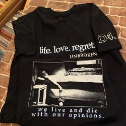 画像1: UNBROKEN - Japan Tour life. love. regret Ltd. Tシャツ (黒) [Tシャツ]