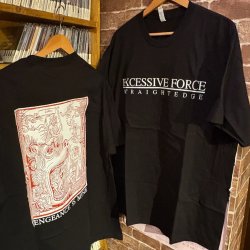 画像7: EXCESSIVE FORCE - Straight Edge Tシャツ (黒/グレー) [Tシャツ]