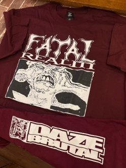 画像4: FATAL REAM - Logo Tシャツ (エンジ) [Tシャツ]