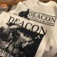 画像: DEACON - Faced Down Tシャツ [白/アッシュグレー]