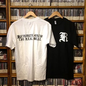画像1: RETRIBUTE RECORDS - The Real Deal Tシャツ(白/黒) [Tシャツ] 