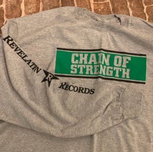 画像1: [Sサイズのみ] CHAIN OF STRENGTH - The One Thing That Still Holds True Long Sleeve (グレー) [長袖Tシャツ]