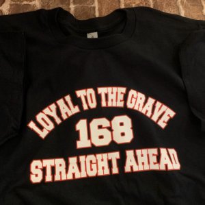 画像1: LOYAL TO THE GRAVE - Straight Ahead Tシャツ (黒) [Tシャツ]