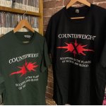 画像: [Lサイズのみ] COUNTERWEIGHT - The Flames Of Victory Tシャツ(黒 / Ltd.フォレストグリーン) [Tシャツ]