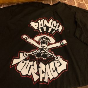 画像1: PUNCHYOURFACE - Cross bat Tシャツ [Tシャツ]