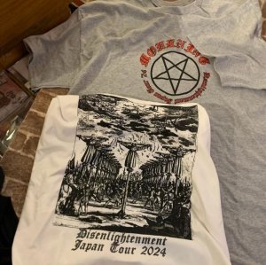 画像1: MOURNING - Merauder Rip Tシャツ (グレー/白) [Tシャツ]