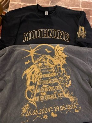 画像2: MOURNING - Tour 2024 Tシャツ (黒) [Tシャツ]