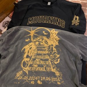 画像1: MOURNING - Tour 2024 Tシャツ (黒) [Tシャツ]