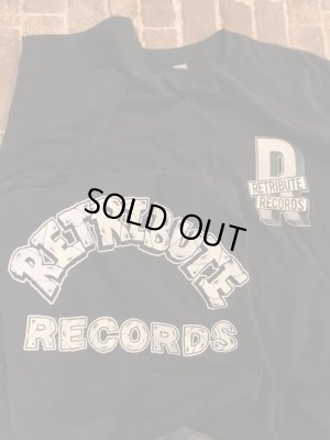 画像2: [XLサイズラス1] RETRIBUTE RECORDS - OG Logo Tシャツ (黒) [Tシャツ]