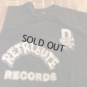 画像1: [XLサイズラス1] RETRIBUTE RECORDS - OG Logo Tシャツ (黒) [Tシャツ]