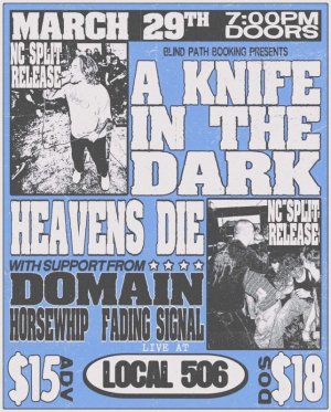 画像2: A KNIFE IN THE DARK / HEAVENS DIE - Split [CD]