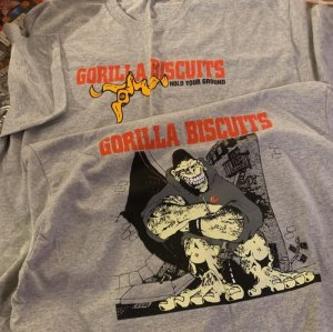 画像1: GORILLA BISCUITS - Hold Your Ground Tシャツ (Grey) [Tシャツ]