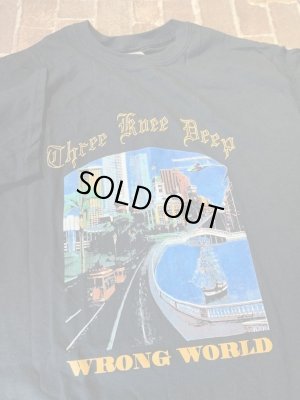 画像2: [Mサイズラス1] THREE KNEE DEEP - Wrong World Tシャツ [Tシャツ]