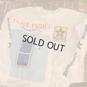 画像1: [XLサイズラス1] TITLE FIGHT - REV x TF Spring Songs ロングスリーブ (白) [長袖Tシャツ]