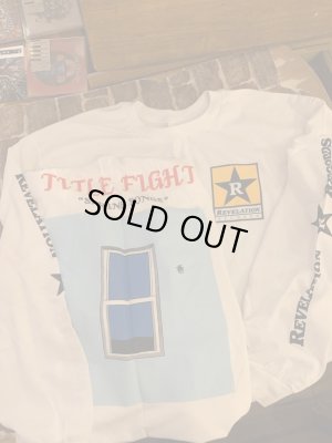 画像2: [XLサイズラス1] TITLE FIGHT - REV x TF Spring Songs ロングスリーブ (白) [長袖Tシャツ]