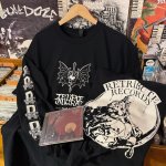 画像: TEMPLE GUARD - Morbid Sacrament + Only Death Remains Long sleeve Tシャツ(エンジ/黒) [CD+長袖Tシャツ / 長袖Tシャツ]