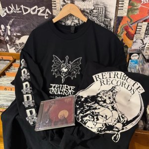 画像1: TEMPLE GUARD - Morbid Sacrament + Only Death Remains Long sleeve Tシャツ(エンジ/黒) [CD+長袖Tシャツ / 長袖Tシャツ]