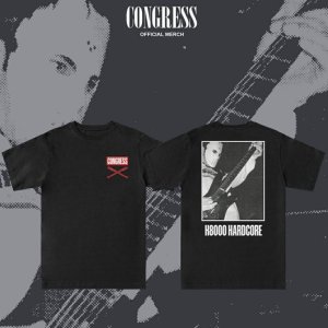 画像1: [先行予約商品] CONGRESS - H8000 Hardcore Tシャツ (黒)  [Tシャツ]