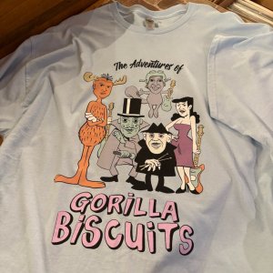 画像1: GORILLA BISCUITS - The Adventures of... Ltd Tシャツ (Light Blue) [Tシャツ]