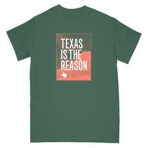 画像3: [Lサイズラス1] TEXAS IS THE REASON - Logo Tシャツ (深緑) [Tシャツ]