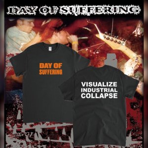 画像1: [先行予約商品] DAY OF SUFFERING - Logo Tシャツ (黒) [Tシャツ]