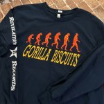 画像: [XLサイズのみ] GORILLA BISCUITS - Start Today Long Sleeve Tシャツ (紺) [Tシャツ]