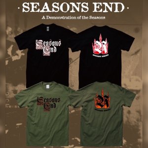 画像2: [先行予約商品] SEASONS END - Logo Tシャツ + A Demonstration of the Seasons Combo(黒/オリーブ) [Tシャツ / Tシャツ+CD]