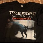 画像: TITLE FIGHT - Cat Tシャツ (黒) [Tシャツ]