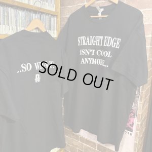 画像1: RETRIBUTE RECORDS - Straight Edge is... Tシャツ (黒) [Tシャツ]