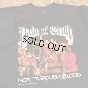 画像1: PAIN OF TRUTH - Not Through Blood Tシャツ(黒) [Tシャツ]