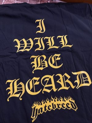 画像2: HATEBREED - I Will Be Heard (黒) Tシャツ [Tシャツ]