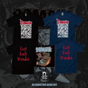 画像1: [先行予約商品] DOMAIN - Philosophy Of The Blade + Lost Souls Wander Tシャツコンボ (黒 / 紺) [CD+Tシャツ / Tシャツ] 
